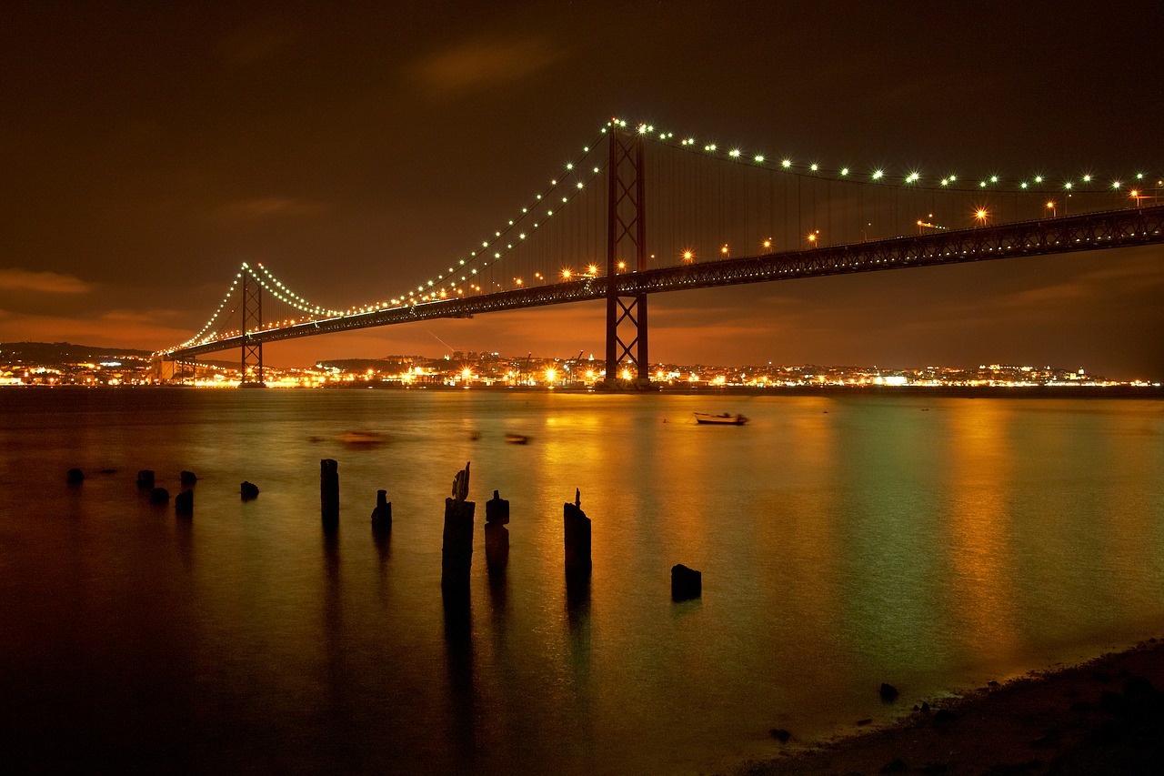 Image - lisbon portugal bridge river