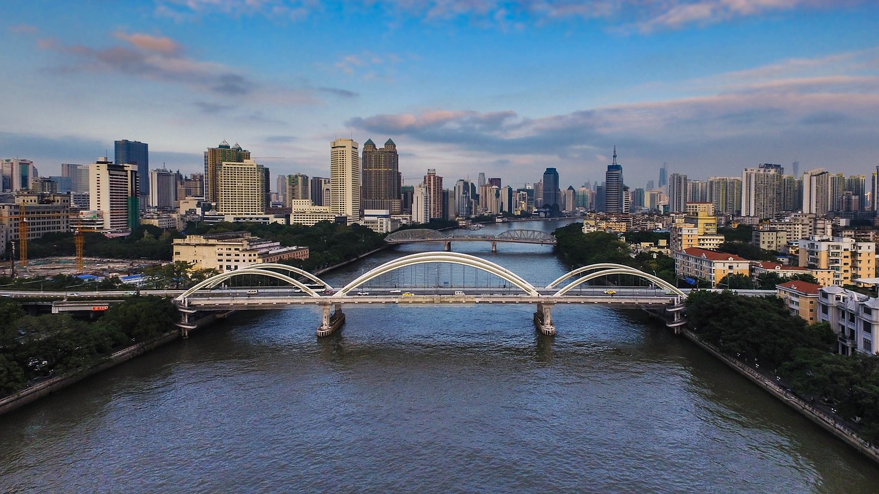 Image - canton haizhu bridge empty shoot