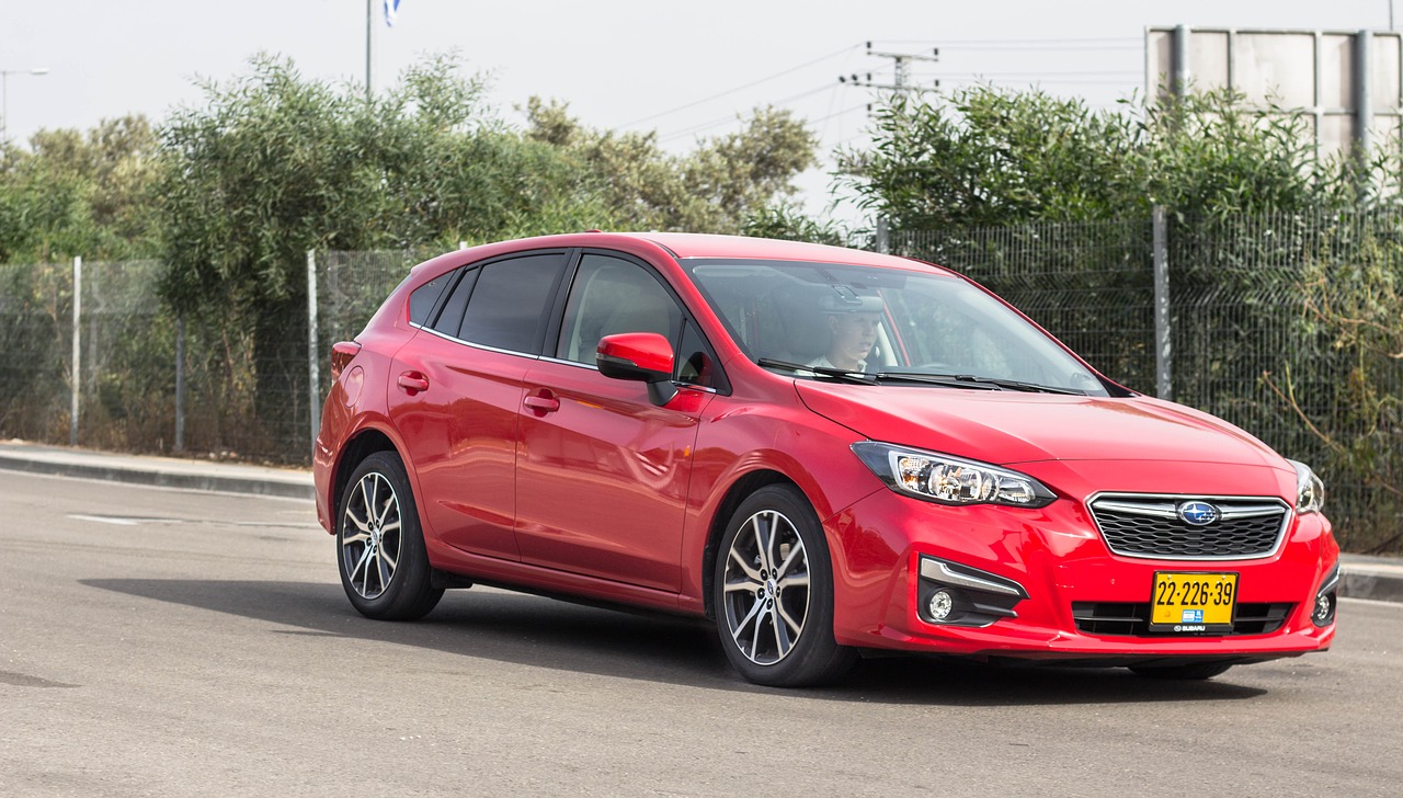 Image - subaru impreza sport car red
