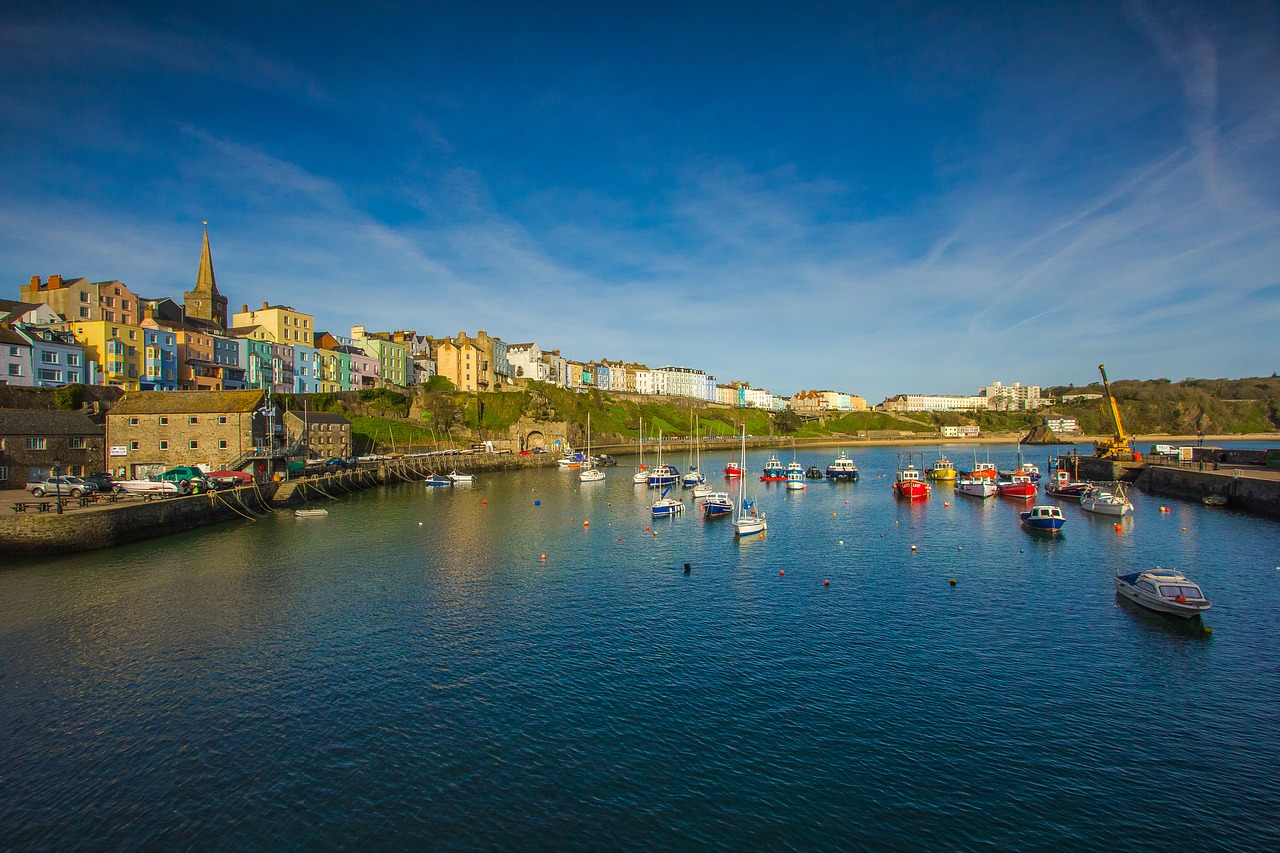 Image - port city ships wales england