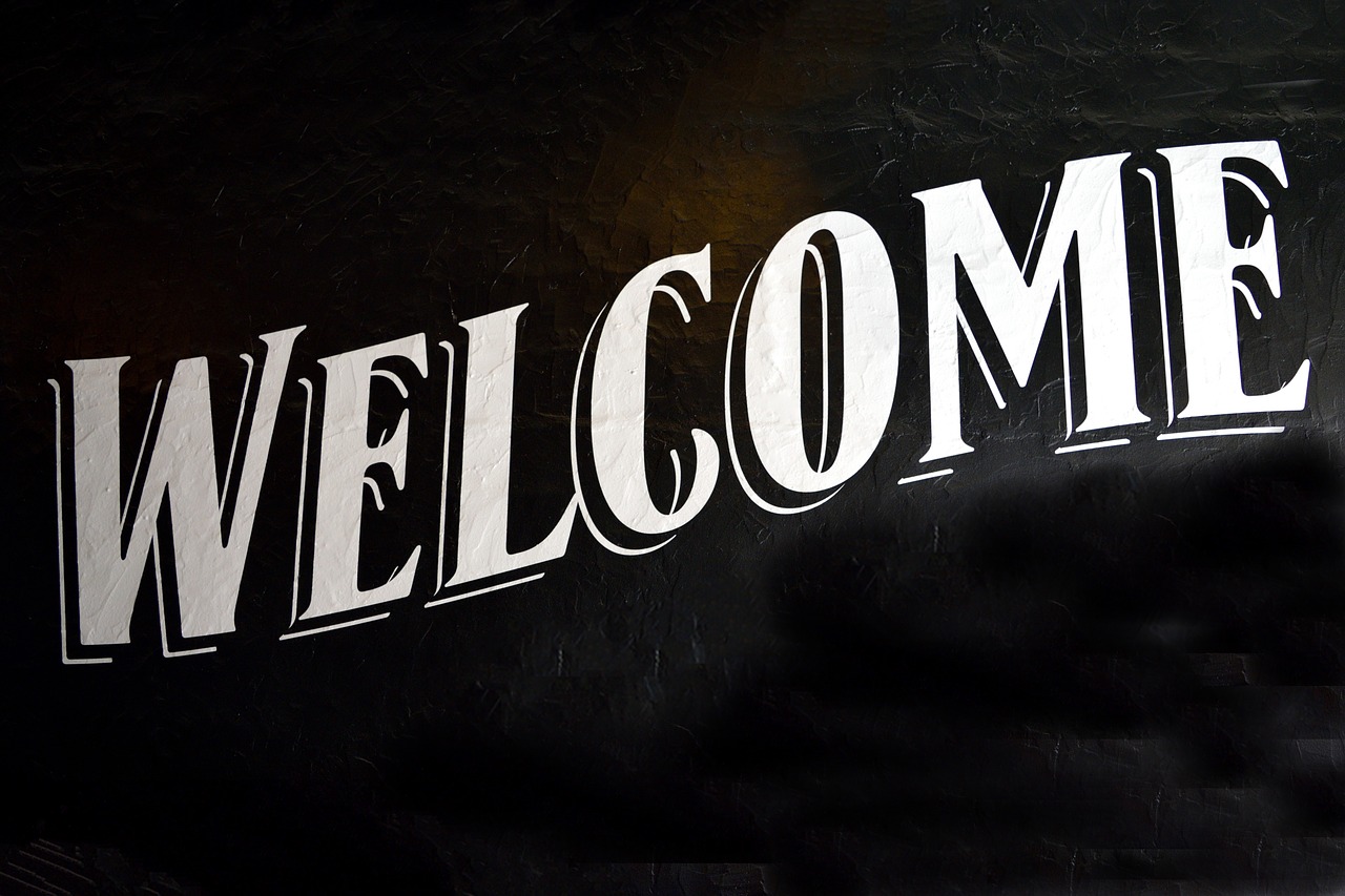 Image - welcome sign signage background