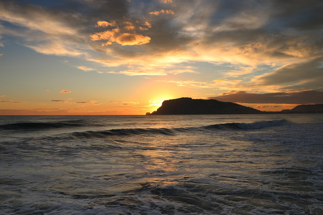 Image - alanya antalya turkey sunset sky