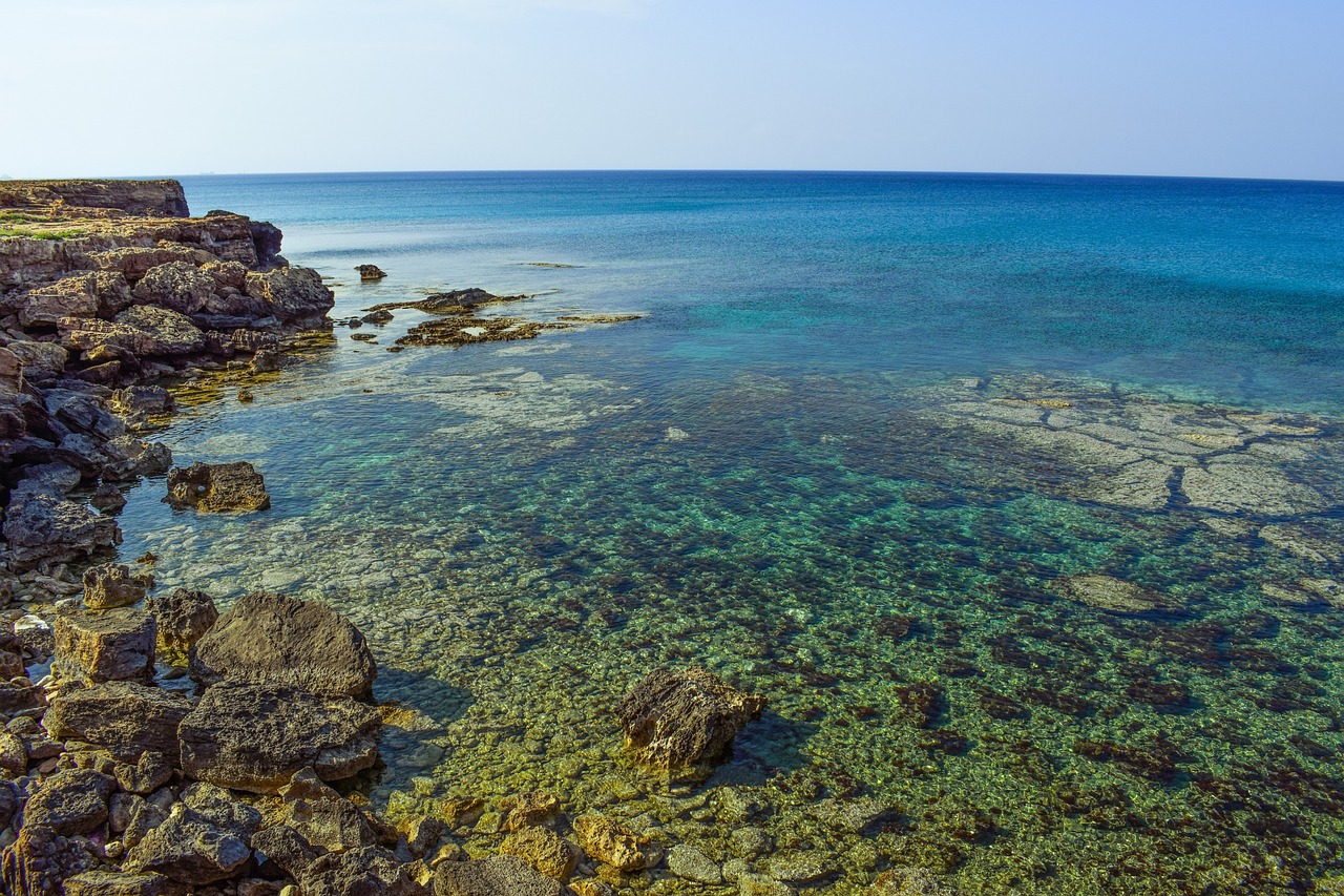 Image - rocky coast sea water clear