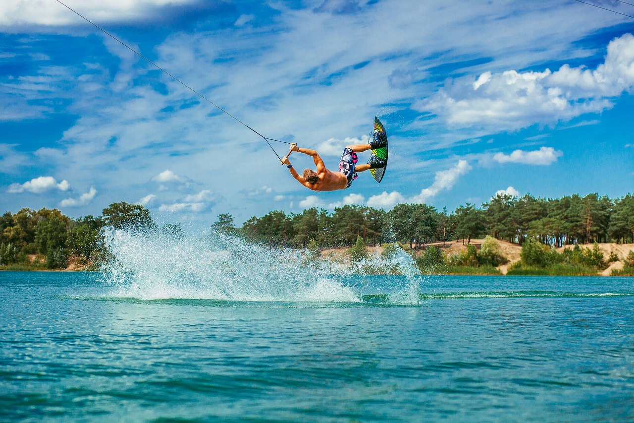 Image - small river vacation surfing jump