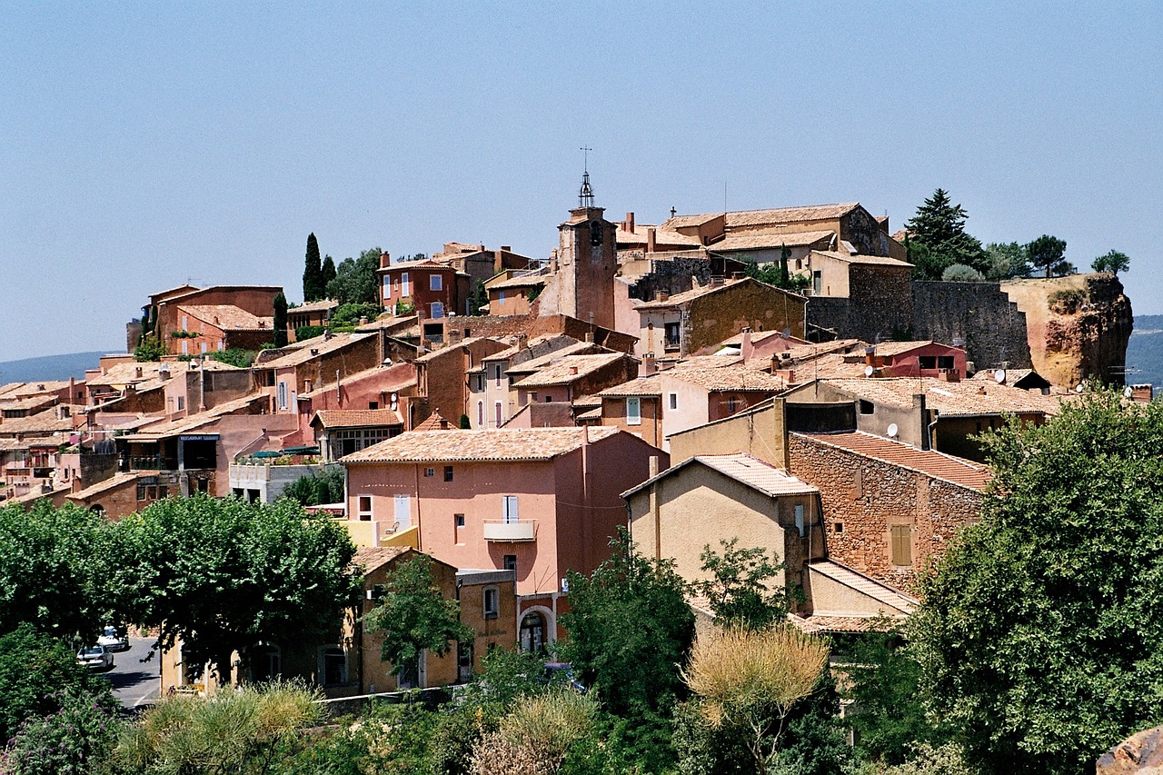 Image - roussillon france city view