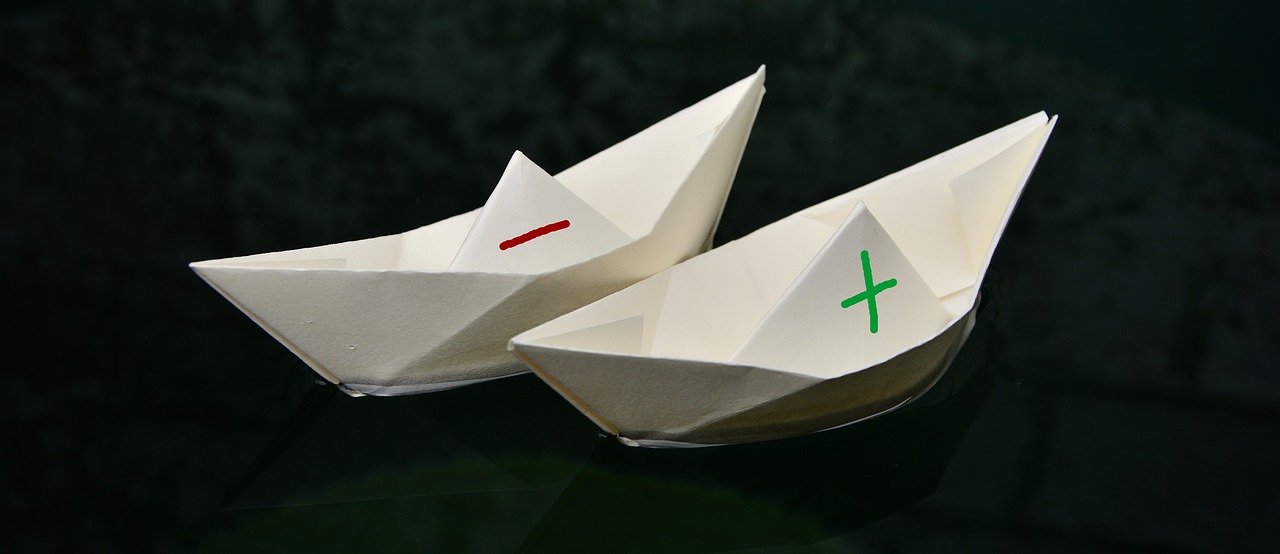 Image - paper boat paper folded plus minus