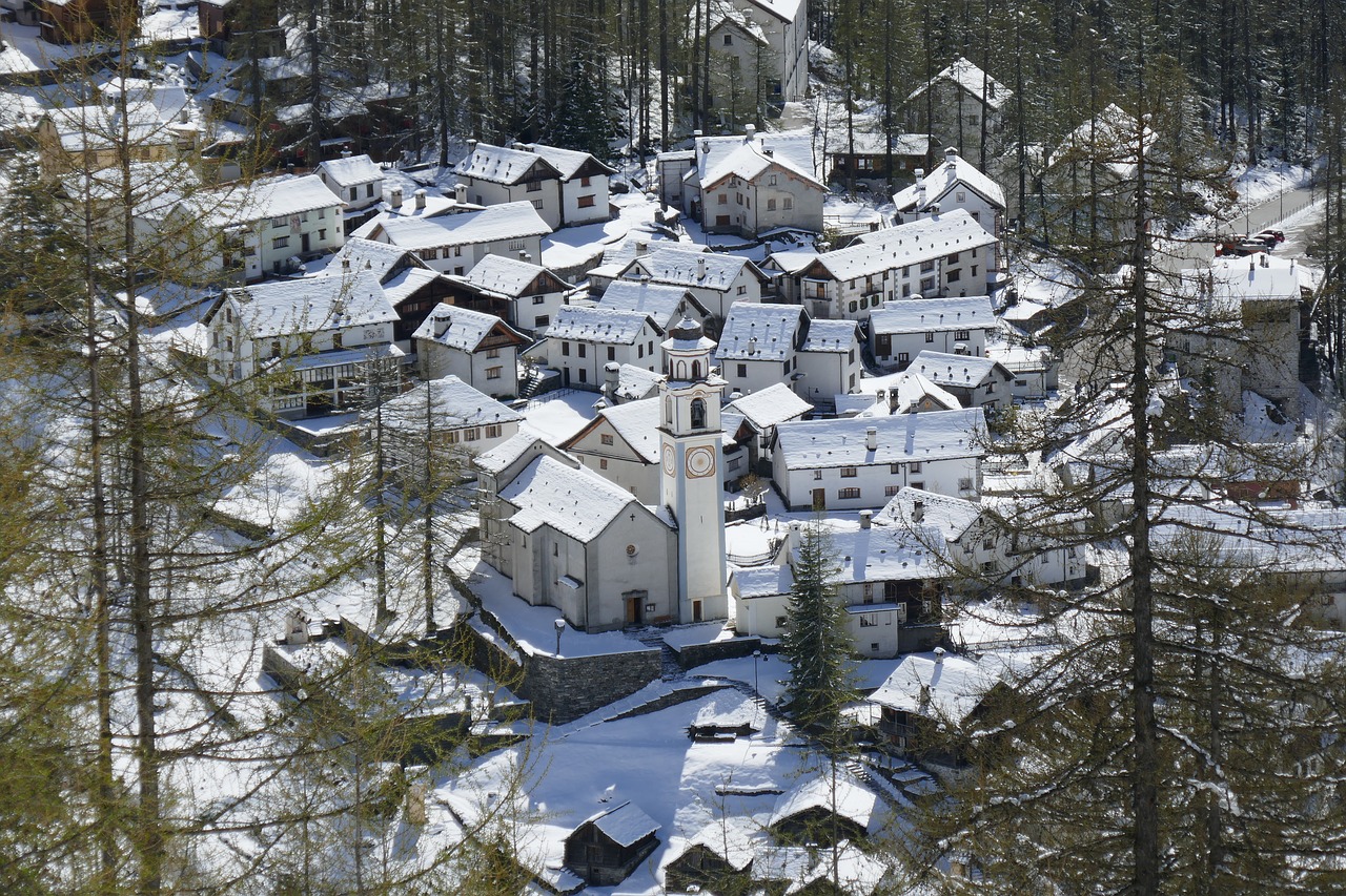 Image - country mountain ticino snow