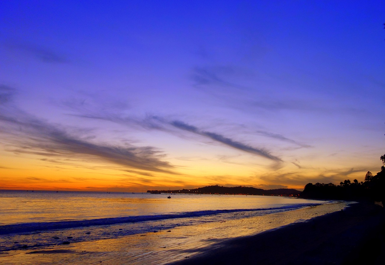 Image - los angeles beach sunset
