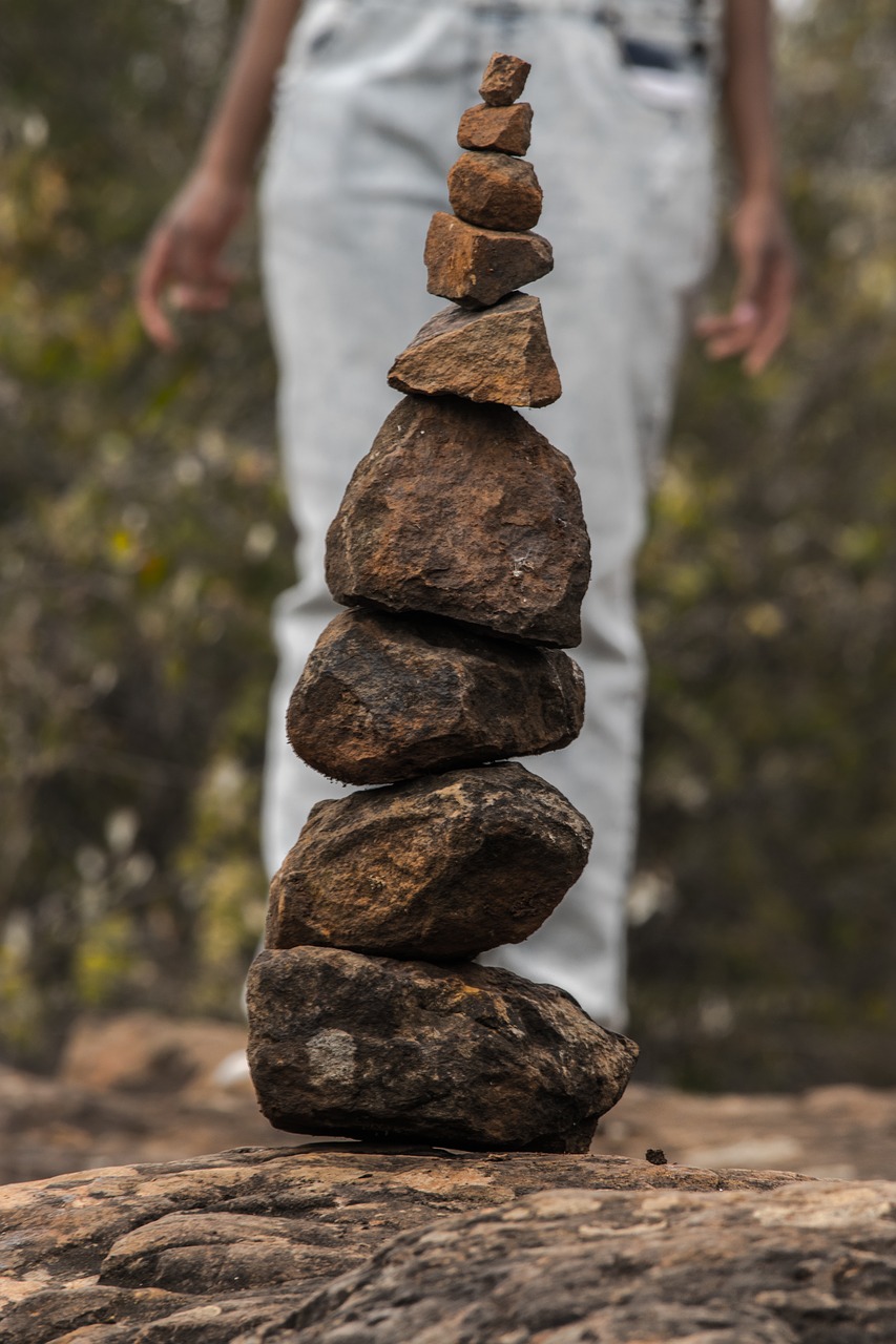 Image - stone tower stability meditation