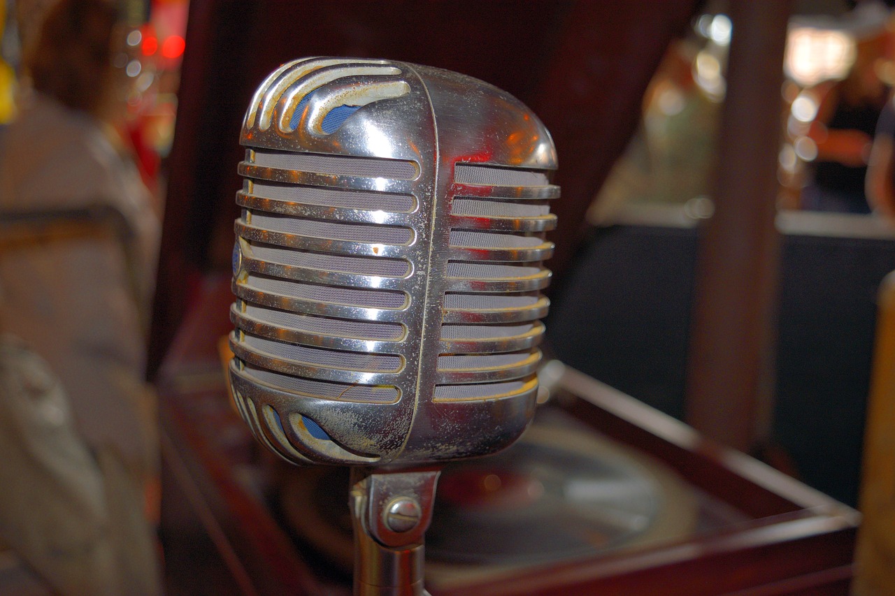 Image - old microphone vintage retro