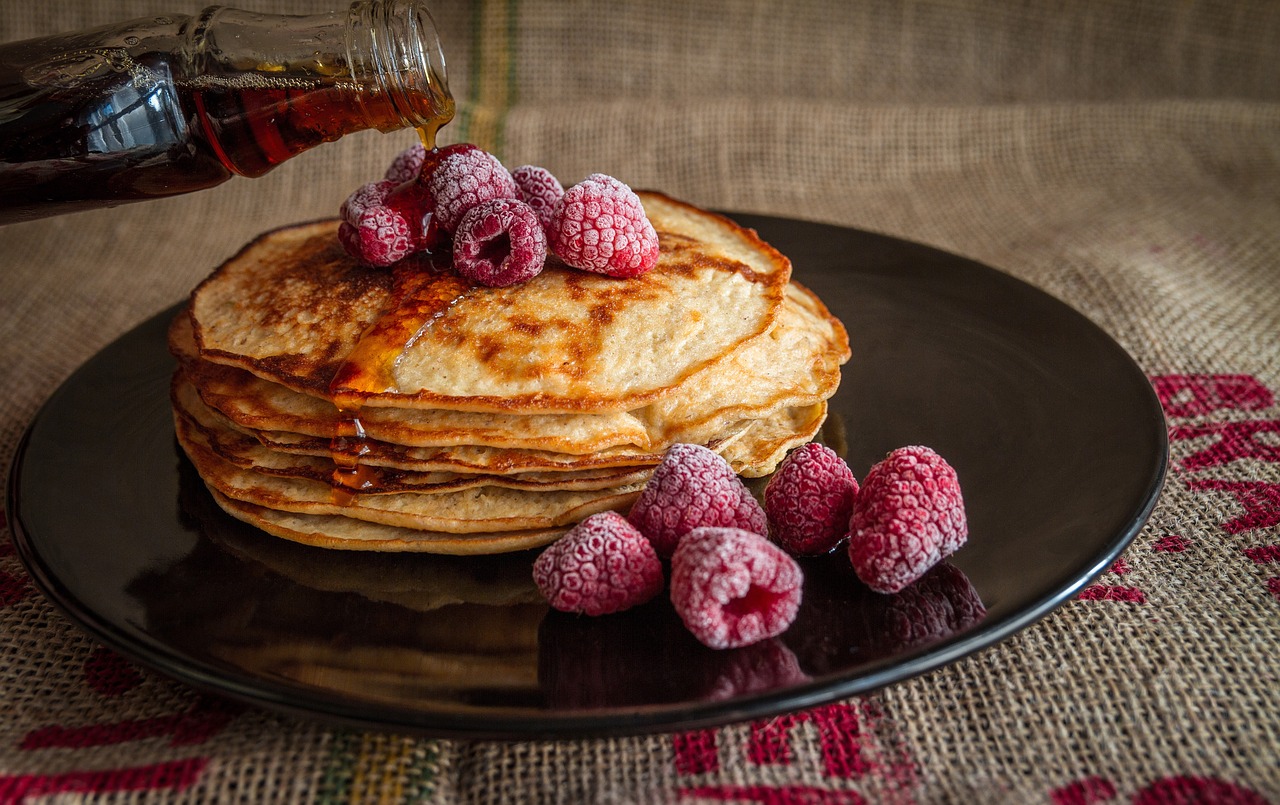 Image - pancakes maple syrup sweet food