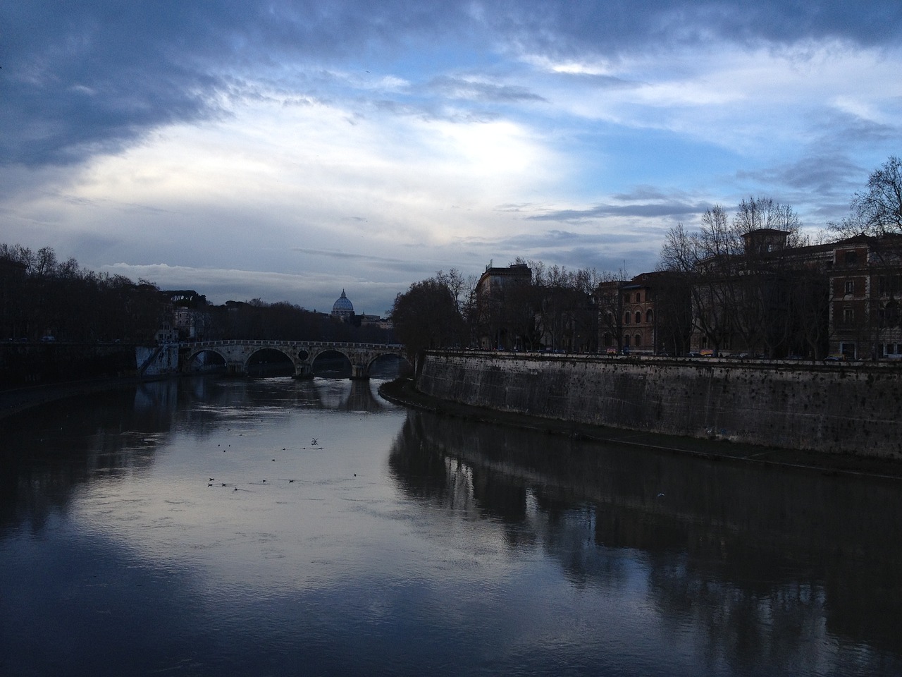 Image - rome bridge night