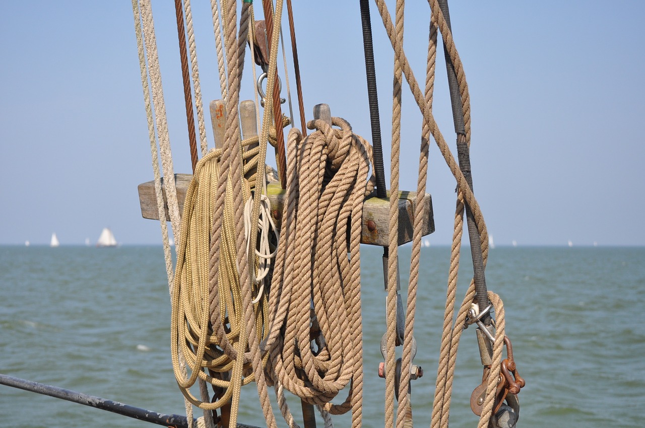 Image - sail sea ropes thaw rigging