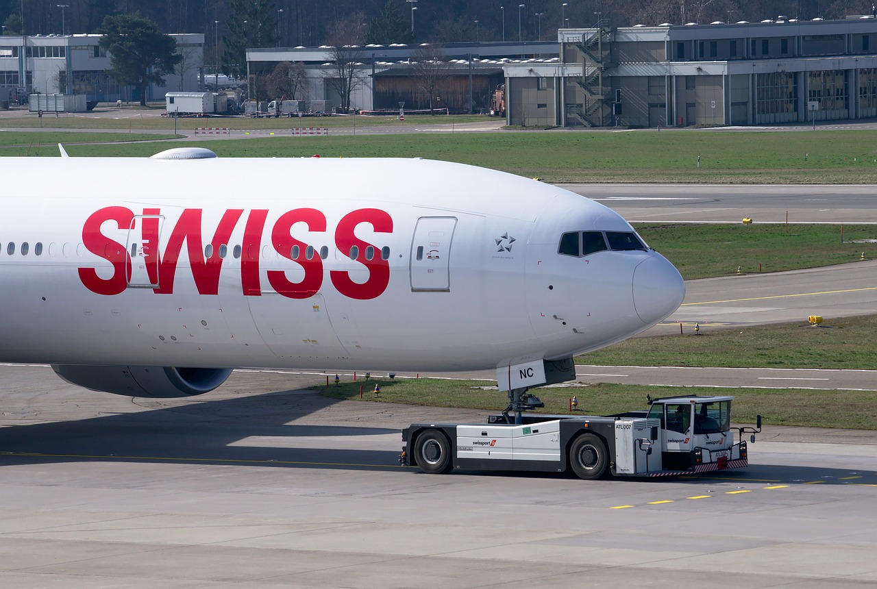 Image - swiss boeing 777 aircraft tug