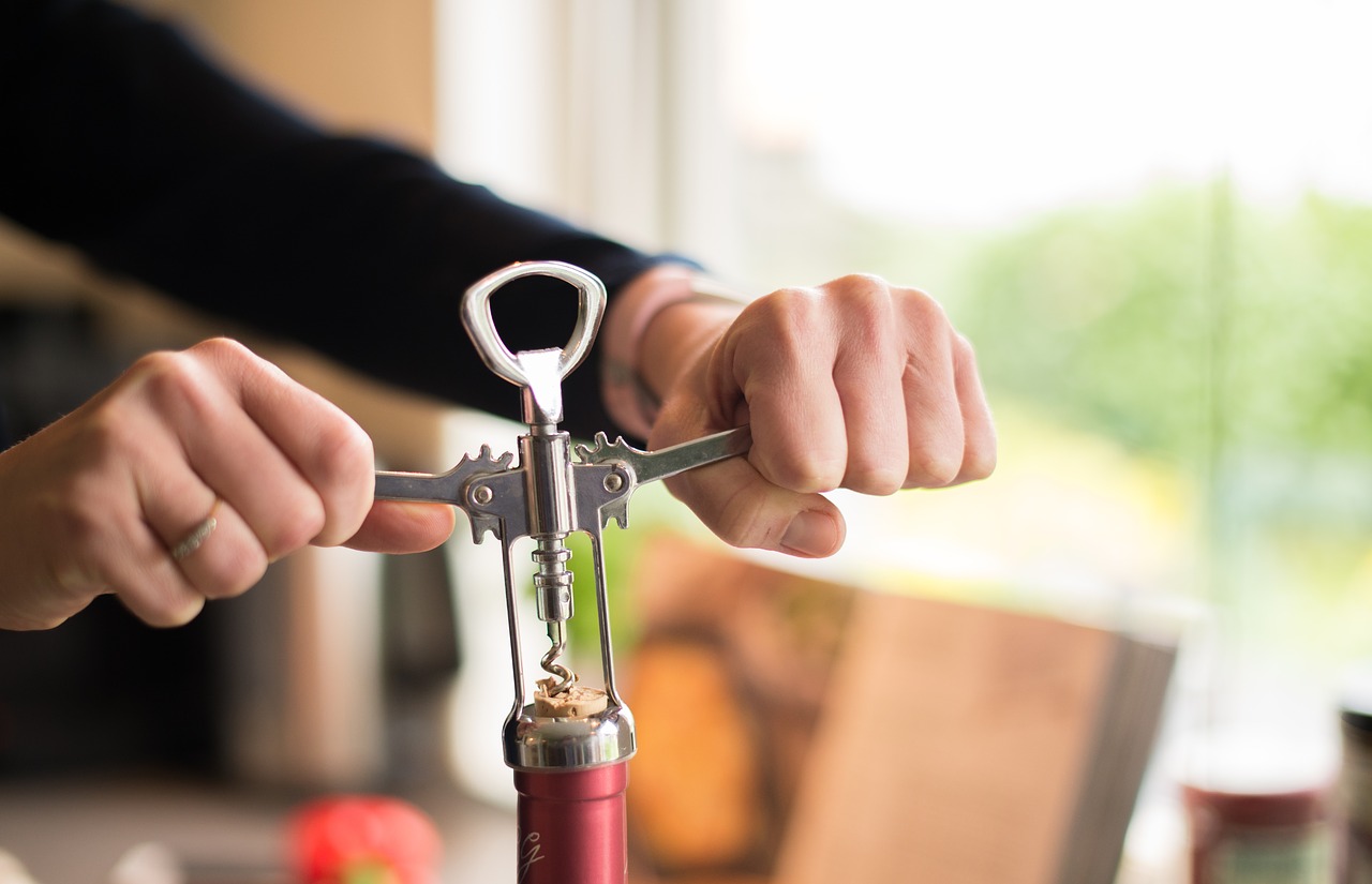 Image - uncorking bottle wine alcohol