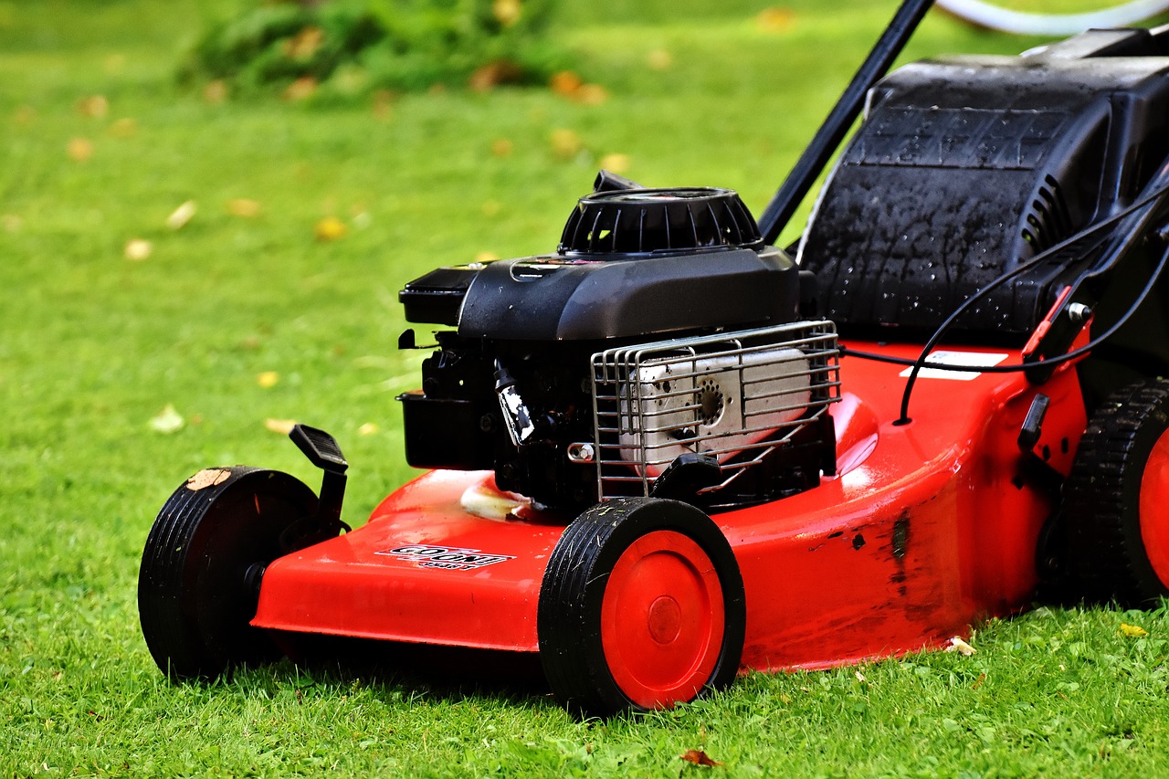 Image - lawn mower gardening mow cut grass