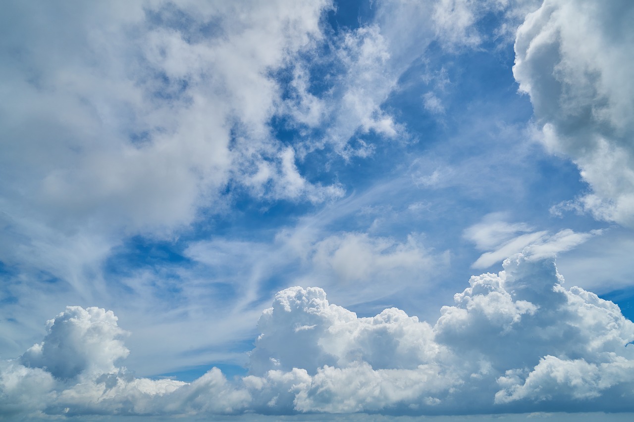 Image - cloud clouds air blue sky high