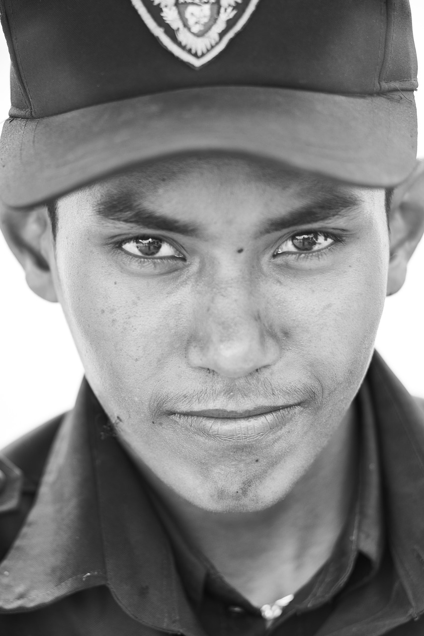 Image - male portrait black and white human