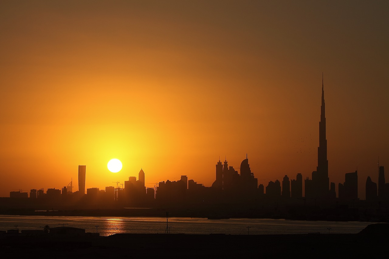 Image - night dubai sunset