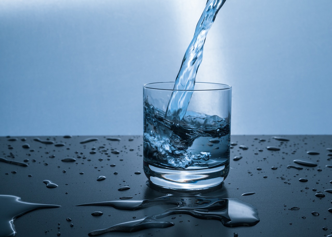 Image - water glass drip drink clear blue