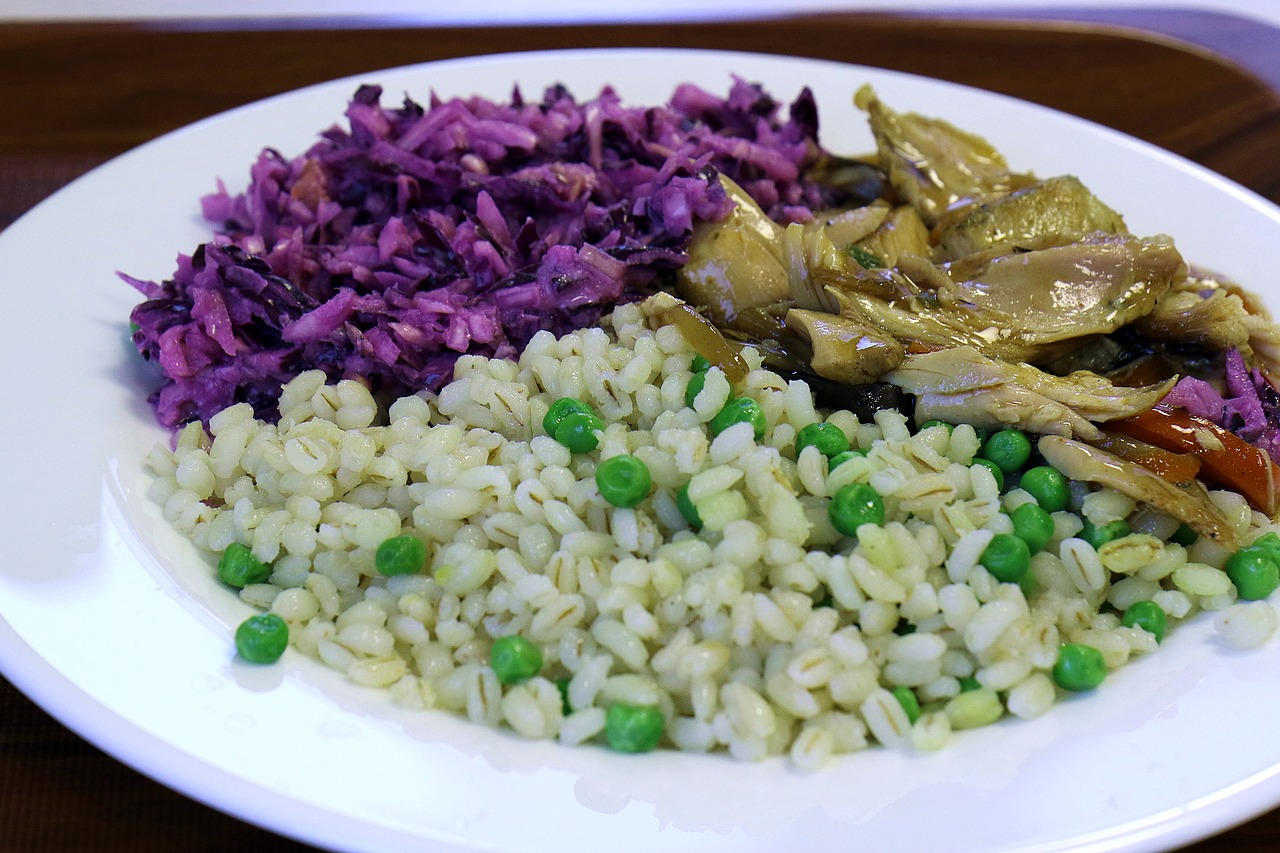 Image - eating peas buckwheat meat