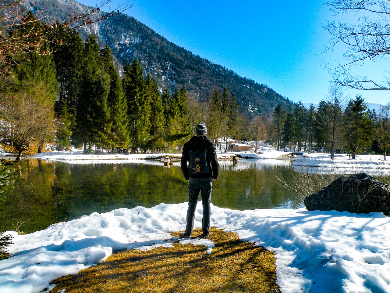 Image - hiking nature mountain snow wintry
