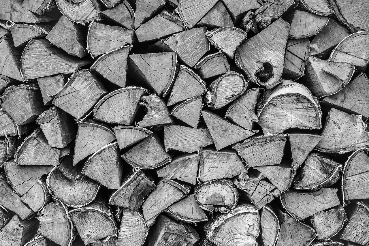 Image - timber wood firewood pile stack