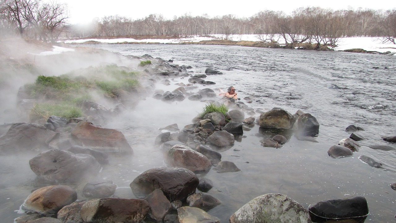 Image - hot springs river winter pairs