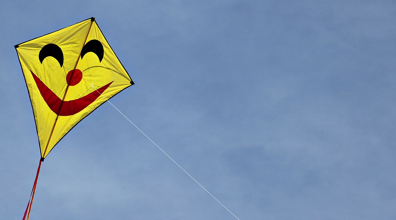 Image - flying kites dragons face