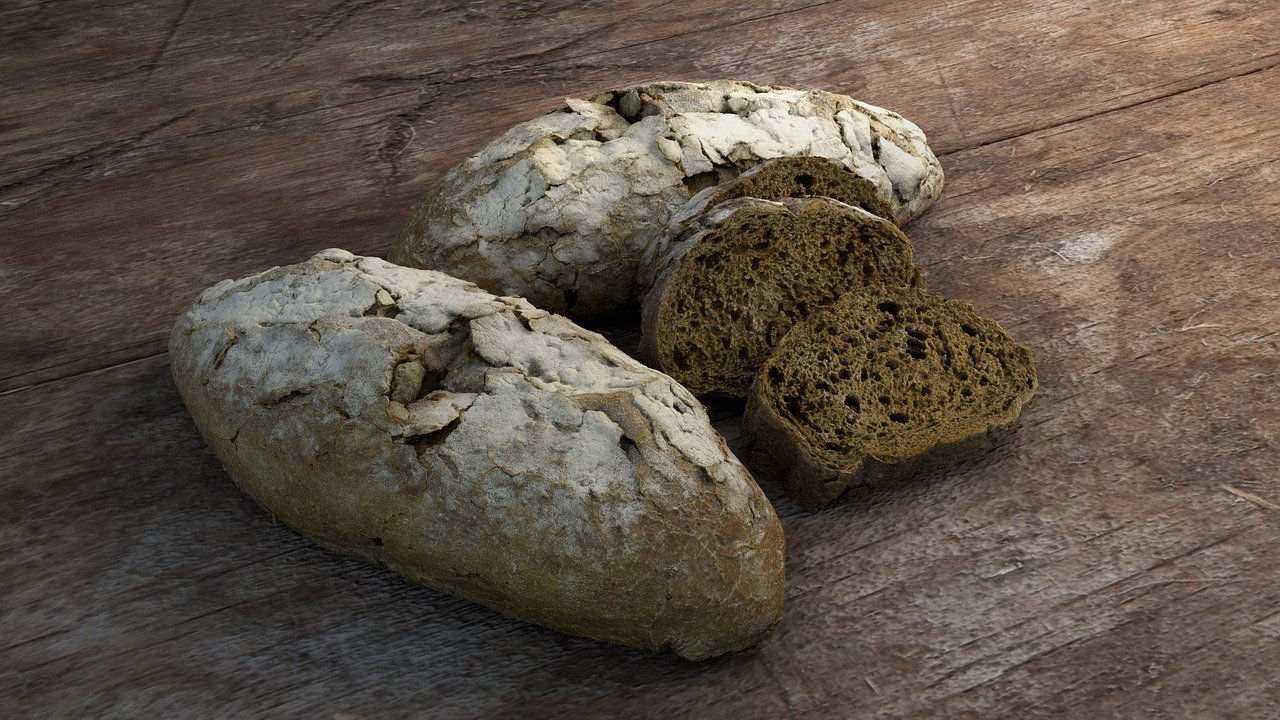 Image - bread loaf of bread wood oven bread