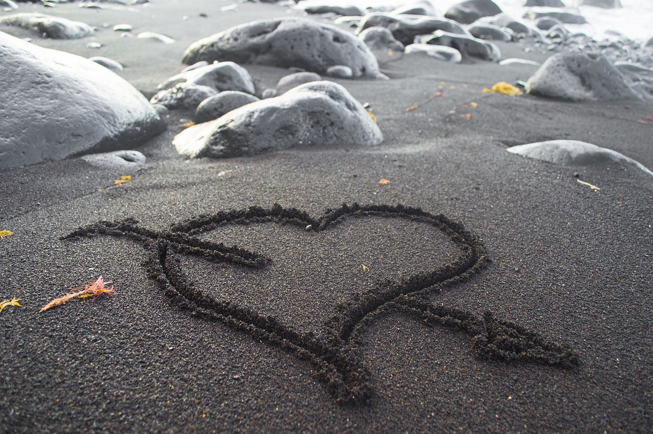 Image - heart sand heart in the sand costa