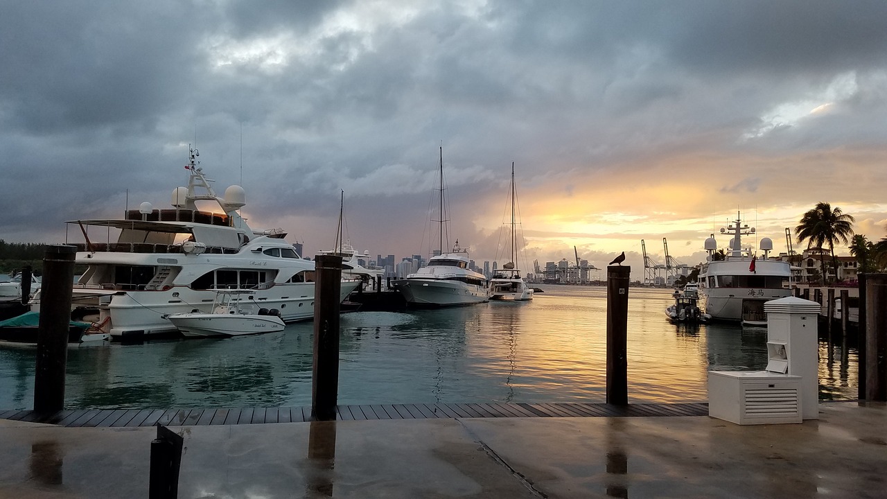 Image - harbor miami fisher island florida