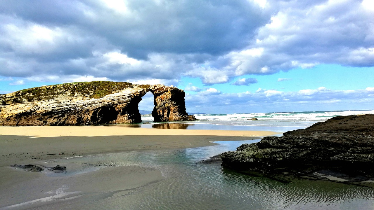 Image - cathedrals sea costa cliffs beach