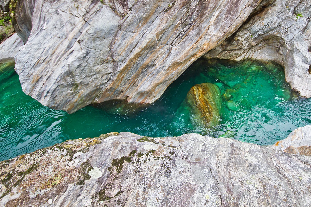 Image - rock water verzasca river stone