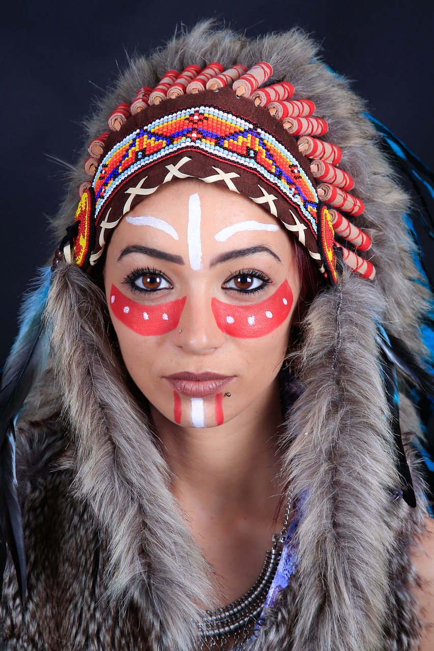 Image - woman feathers young women portrait