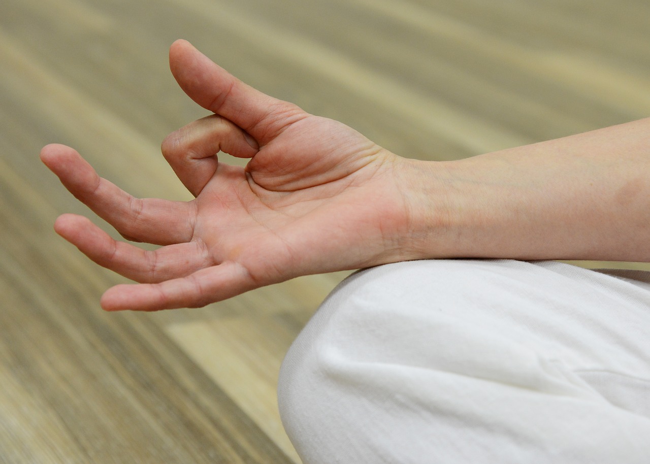 Image - finger keep meditate hand