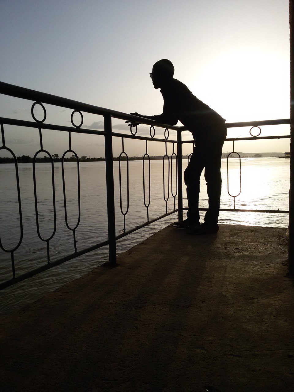 Image - sunset the niger river river niger