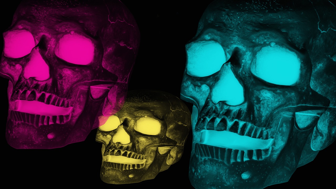 Image - skulls heads art digital art bone