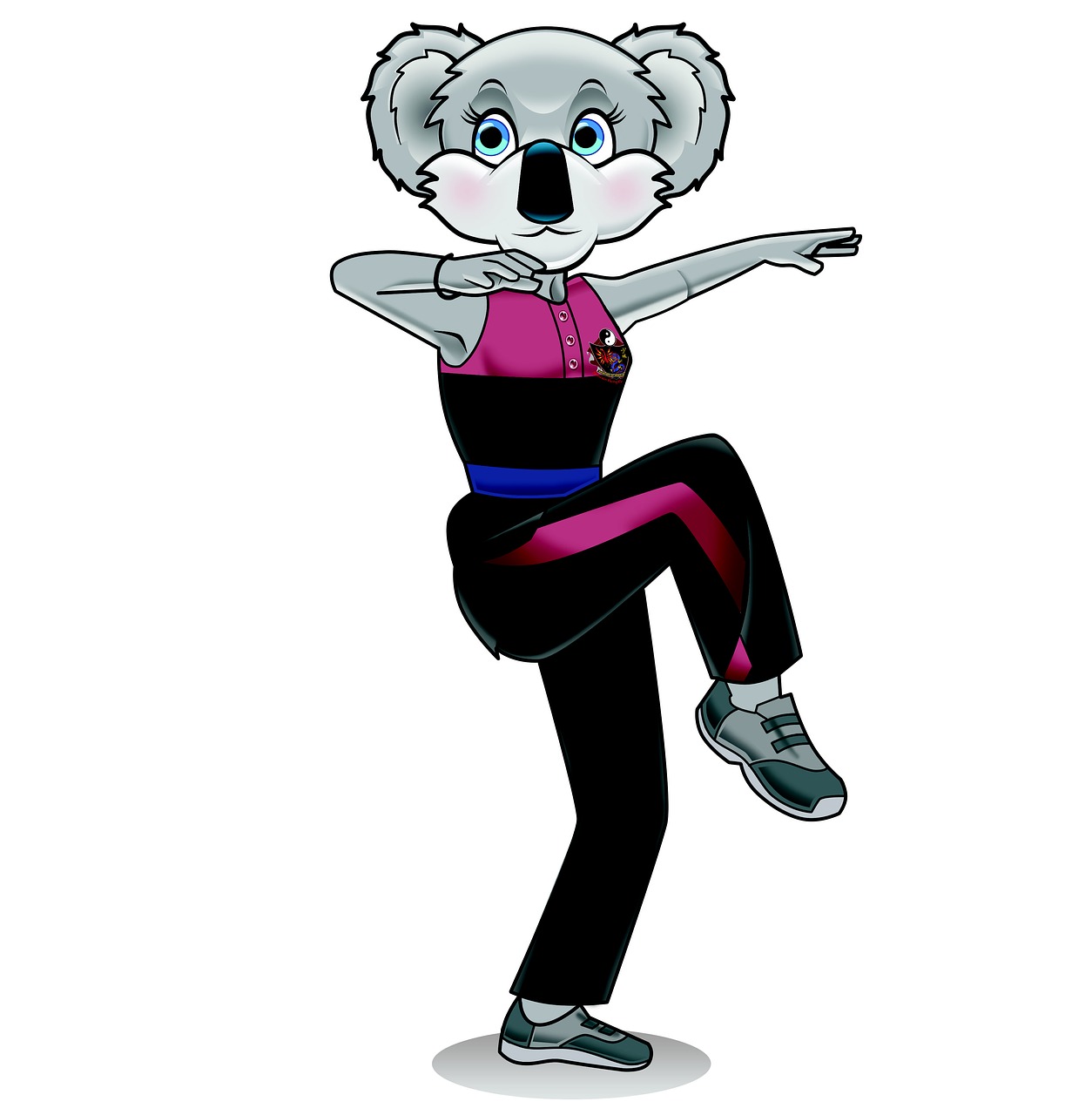 Image - kung fu koala martial art posture