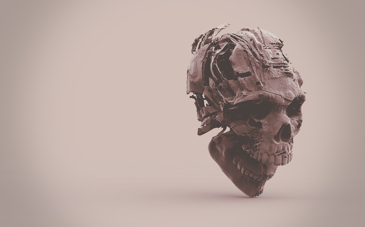 Image - skeleton skull 3d