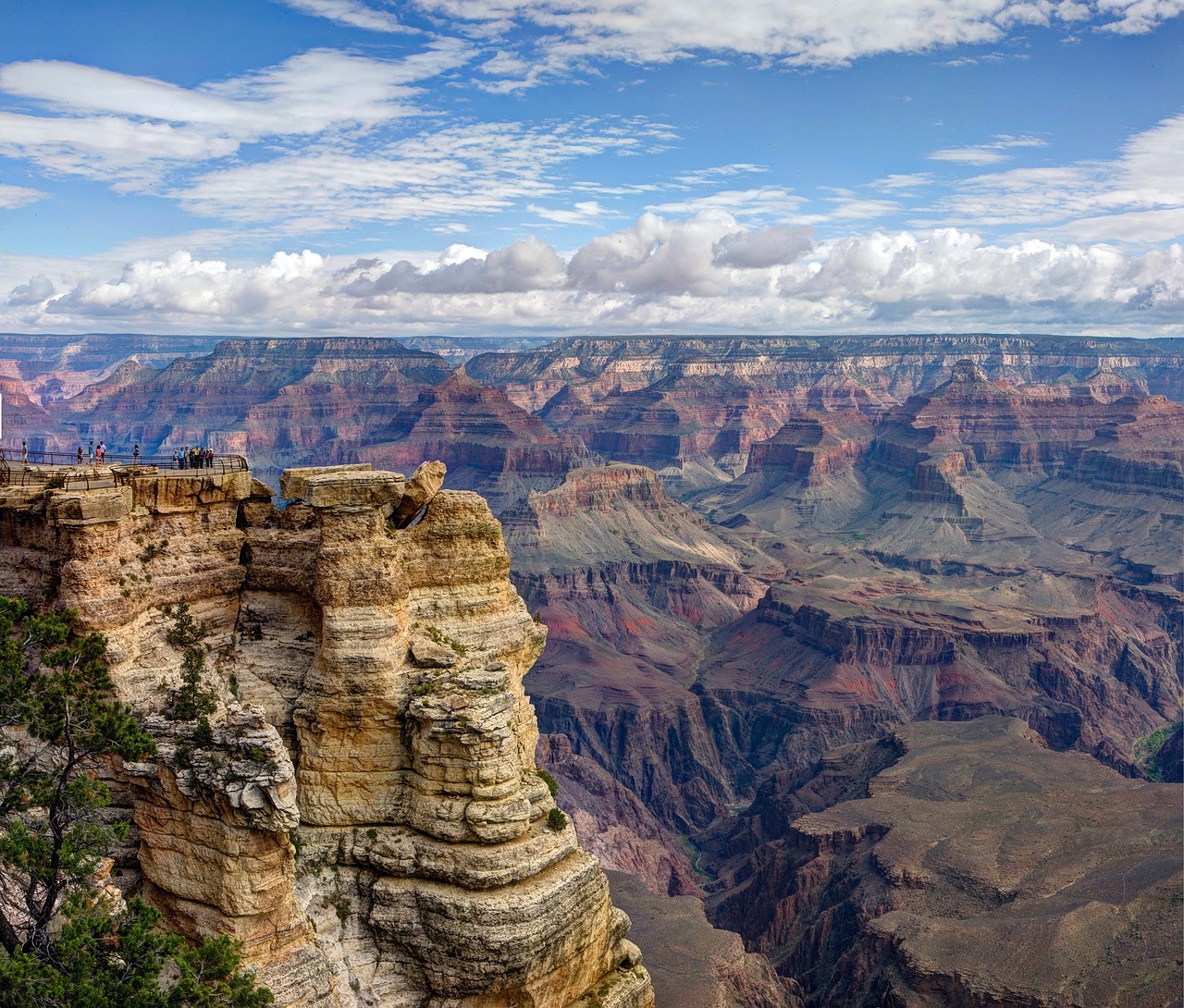 Image - grand canyon scenic clouds sky