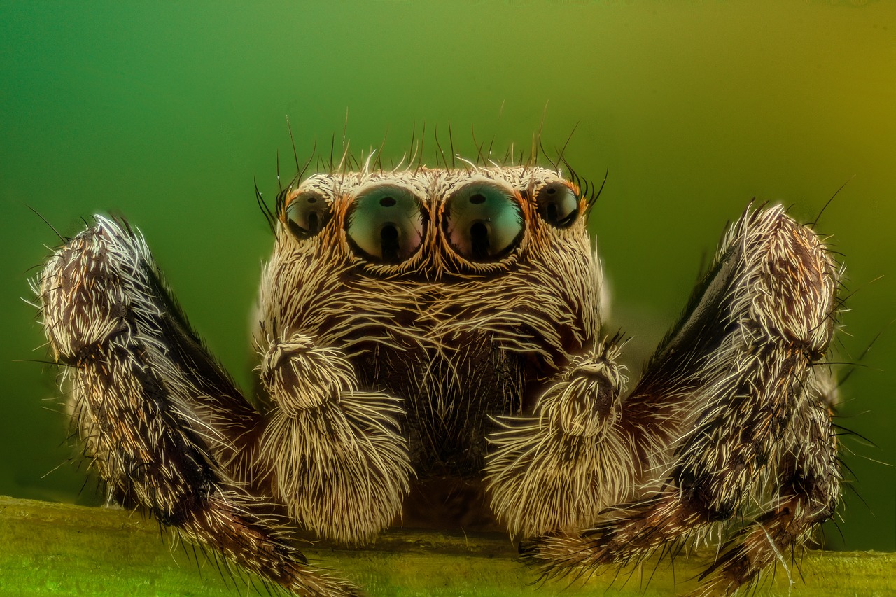 Image - spider macro jumper nature insect