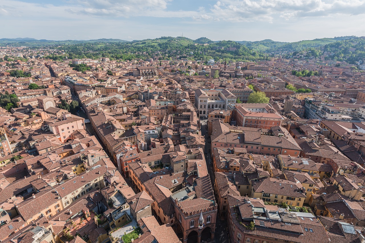 Image - italy roof aerial old town travel