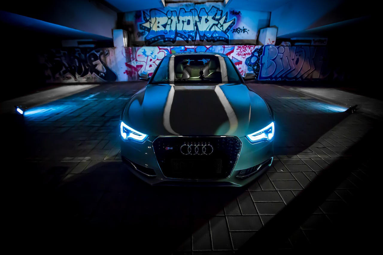 Image - automotive night view audi