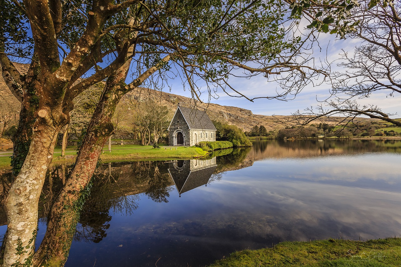 Image - ireland lake calm reflection