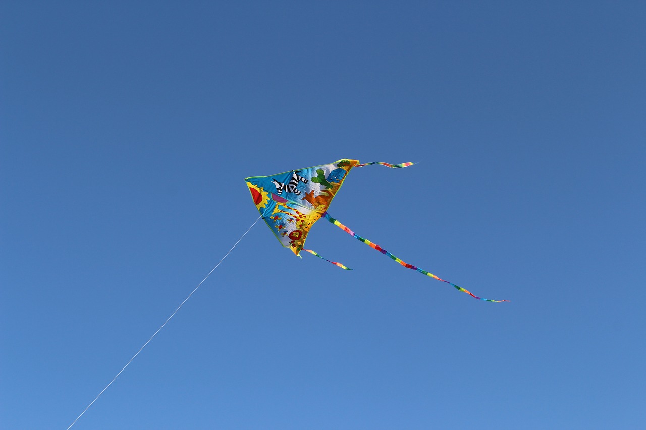 Image - sky kite flying dragon game fun