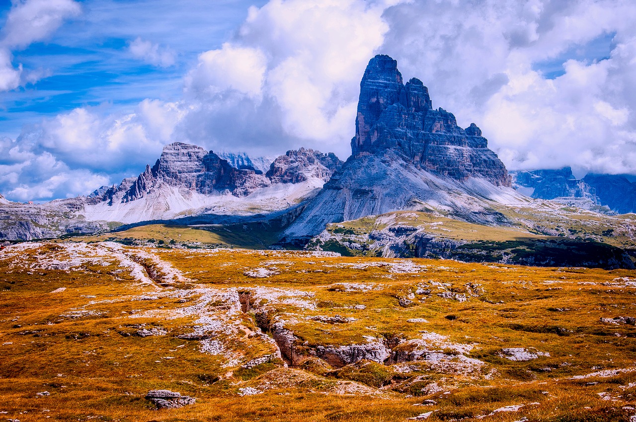 Image - italy dolomites mountains meadow