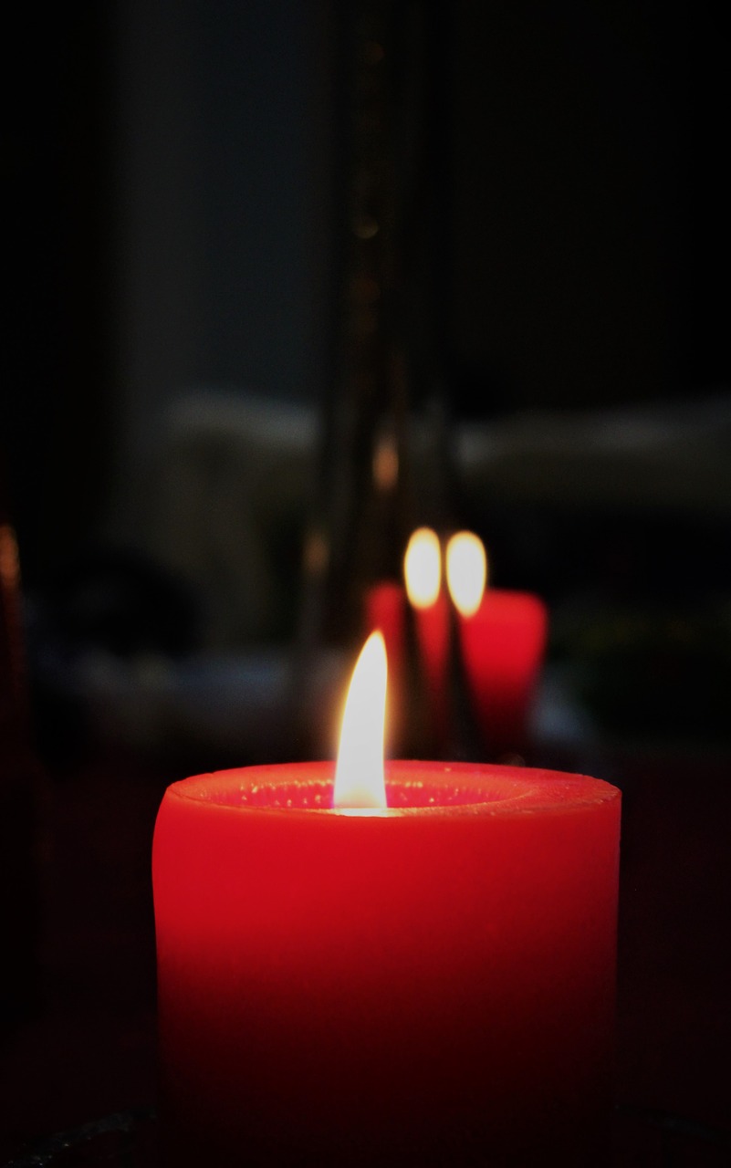 Image - fire flame candle red wax