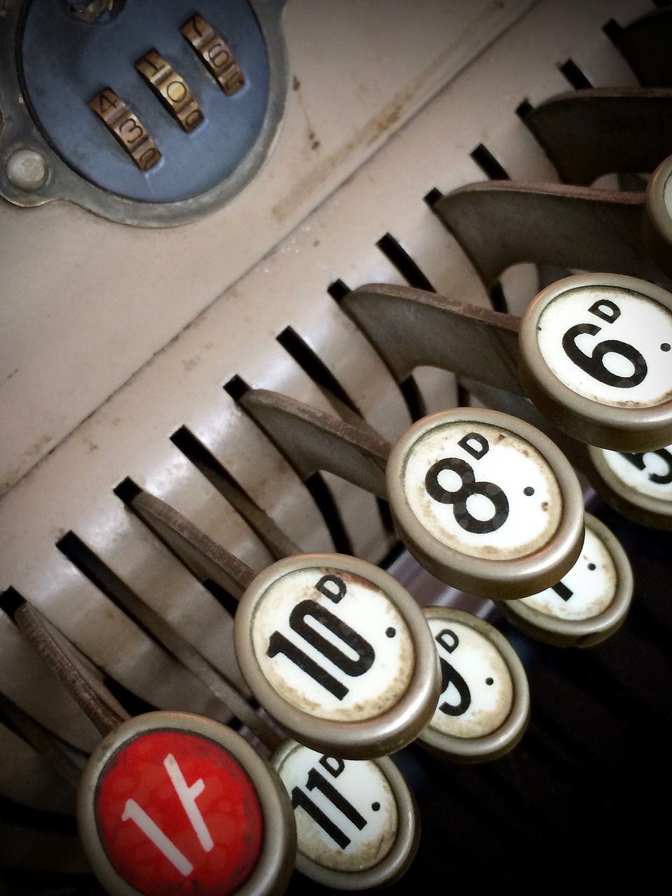 Image - pre decimal cash register antique