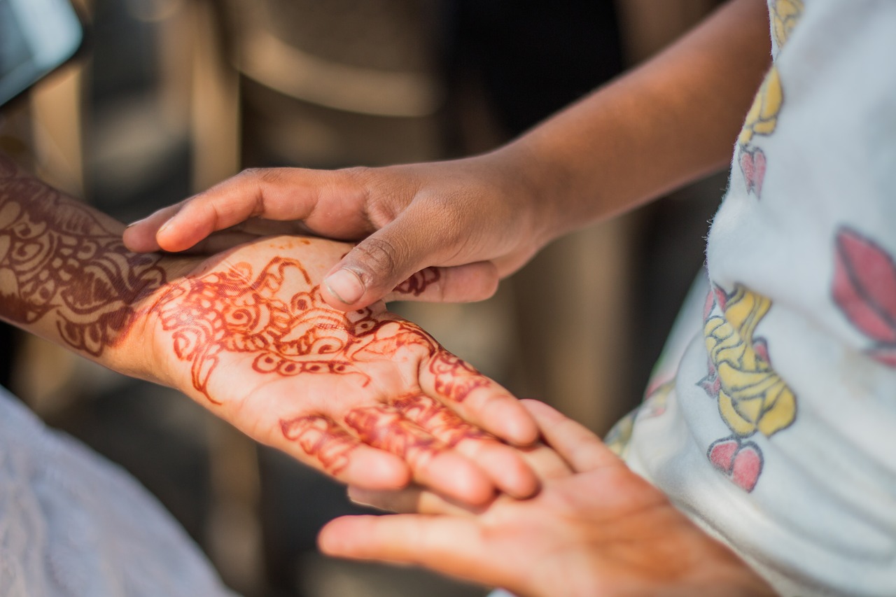 Image - hands henna tattoo india tradition
